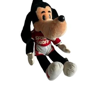 Vintage Walt Disney Sport Goofy Plush Stuffed Toy